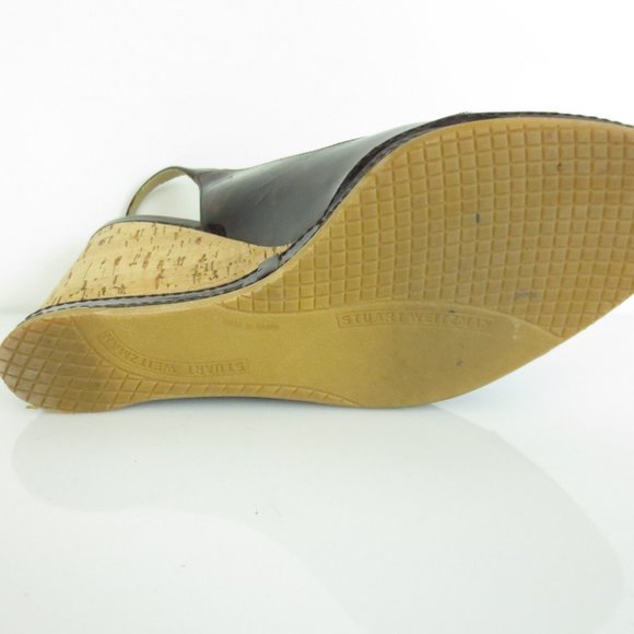 STUART WEITZMAN Wedge Shoes Patent Leather - Picture 4 of 5